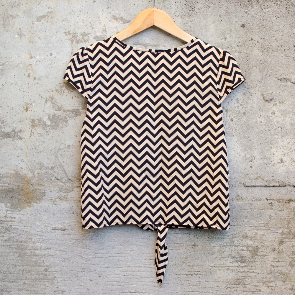 Charlotte Russe Striped Blouse - Picture 3 of 5